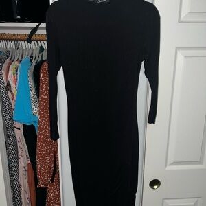 Candie's Classic Black Long Sleeve Dress